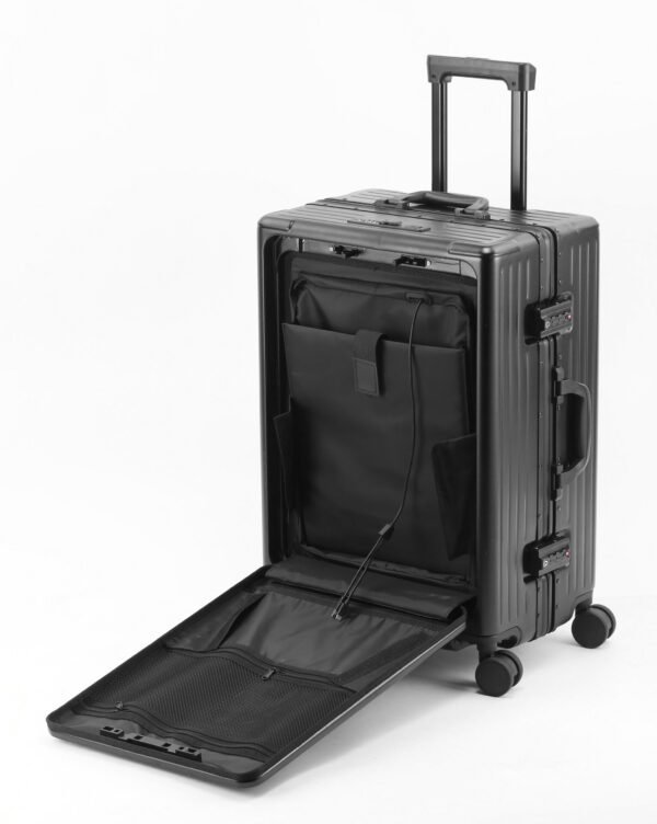 Front Opening Luggage,Aluminum Alloy Frame PC Hard Shell - Image 4
